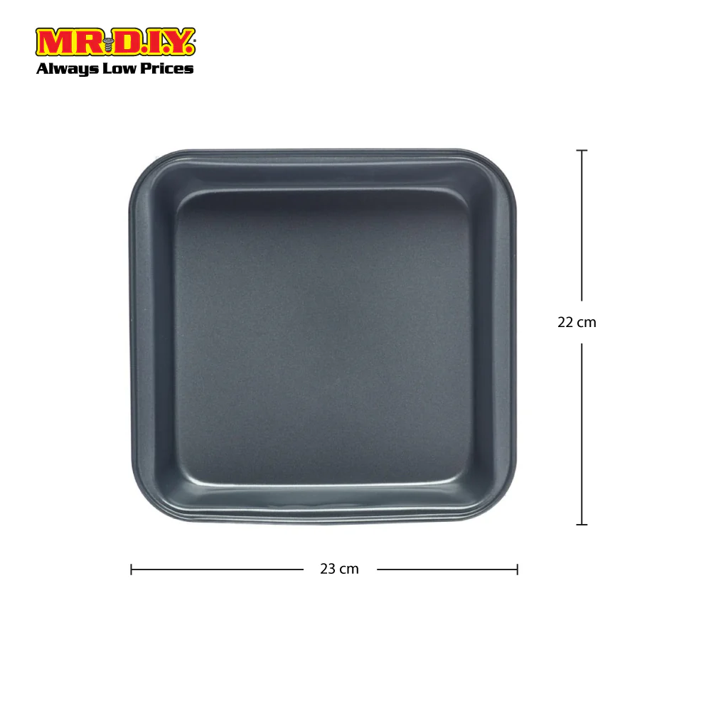 (MR.DIY) Premium Non-Stick Square Cake Mould Pan (23cm x 22cm) - Image 4