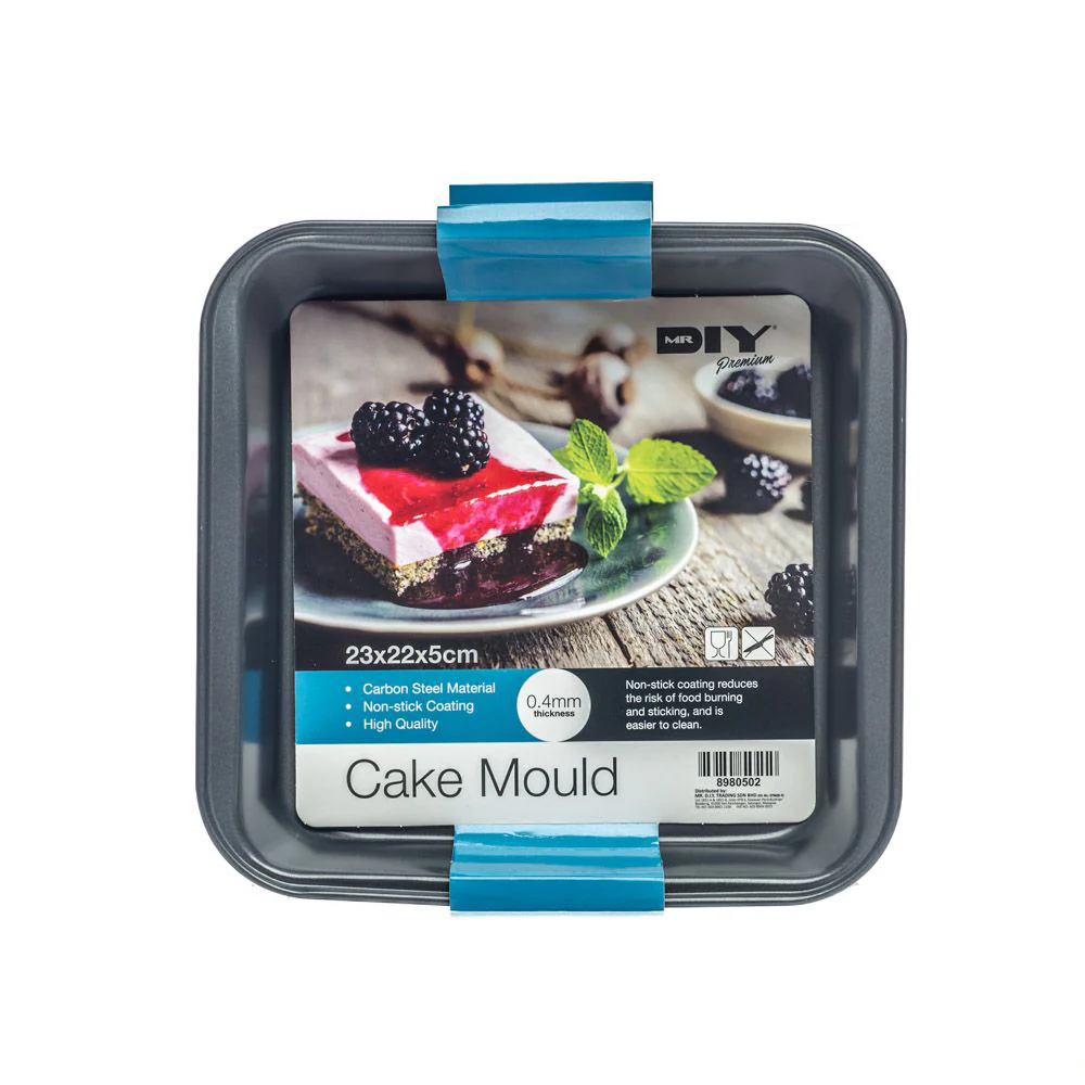 (MR.DIY) Premium Non-Stick Square Cake Mould Pan (23cm x 22cm) - Image 5