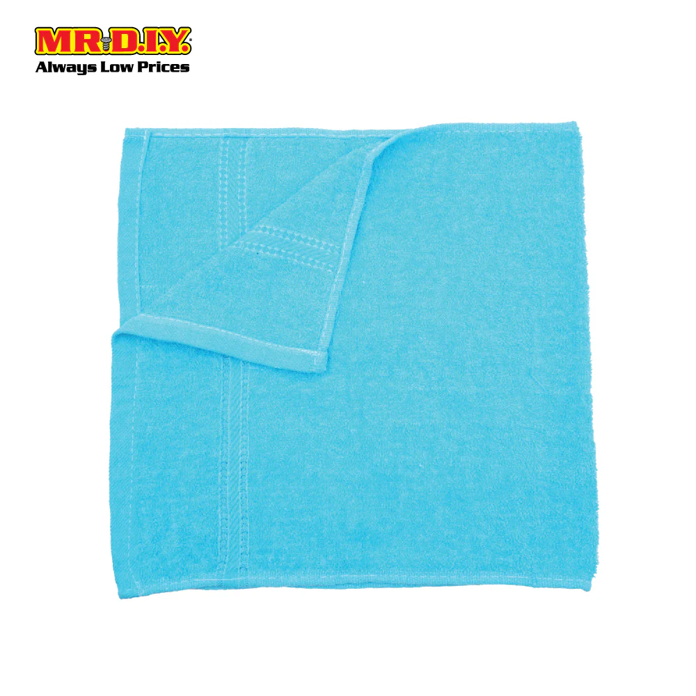 (MR.DIY) Premium Plain Rectangular Cotton Face Towel (30cm x 13cm) - Image 2