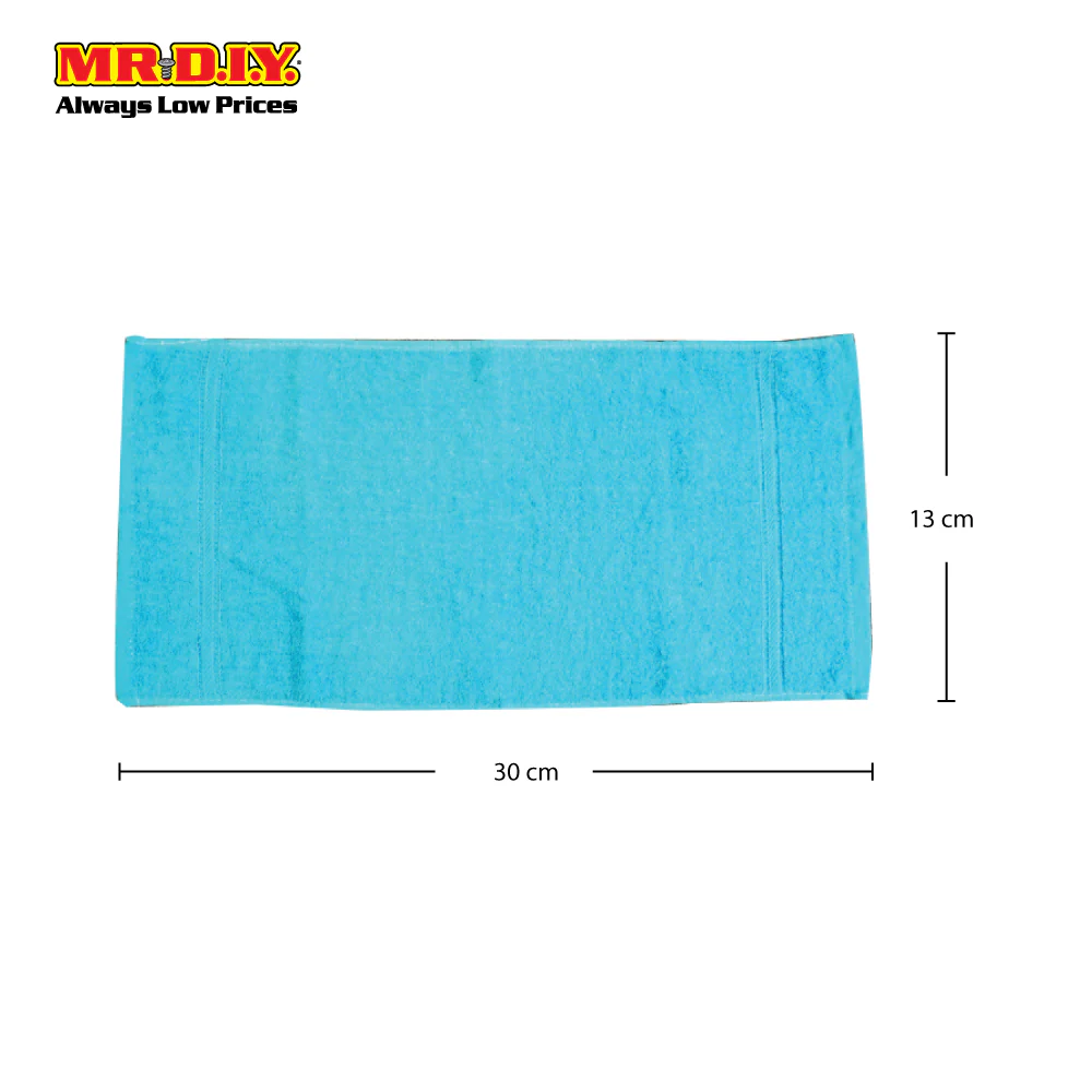 (MR.DIY) Premium Plain Rectangular Cotton Face Towel (30cm x 13cm) - Image 4