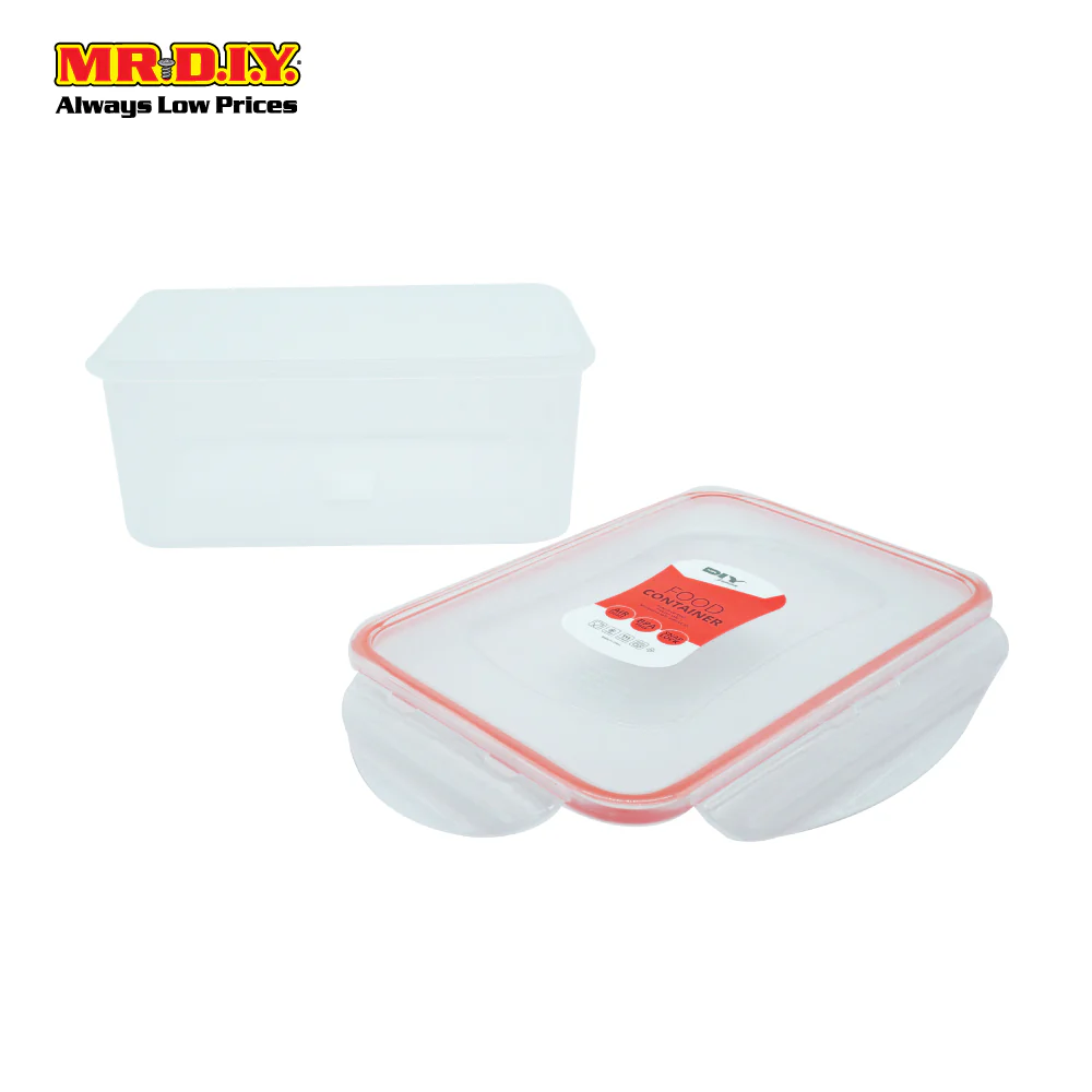 (MR.DIY) Premium Rectangular Airtight Food Container (1150ml) - Image 3