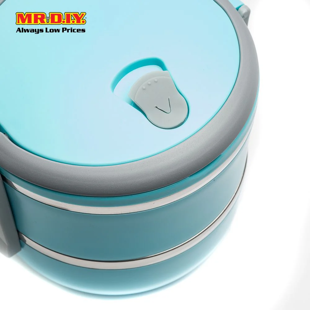 (MR.DIY) Premium Stainless Steel Double Layer Lunch Box - Image 3