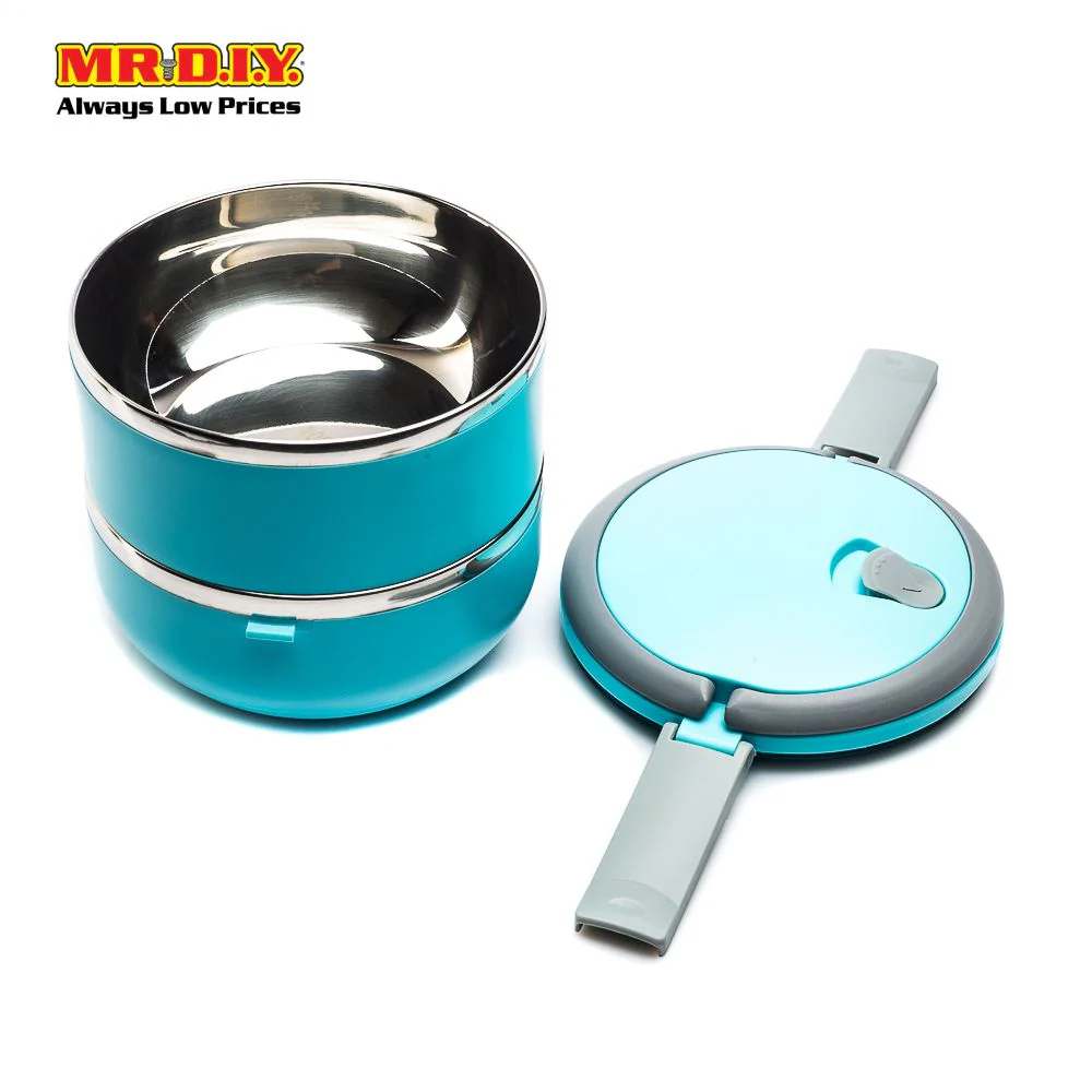 (MR.DIY) Premium Stainless Steel Double Layer Lunch Box - Image 4