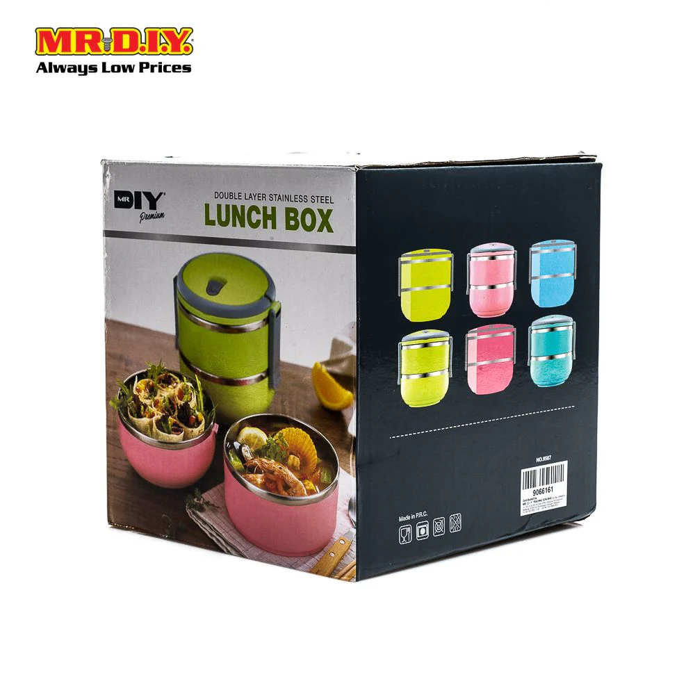 (MR.DIY) Premium Stainless Steel Double Layer Lunch Box - Image 6