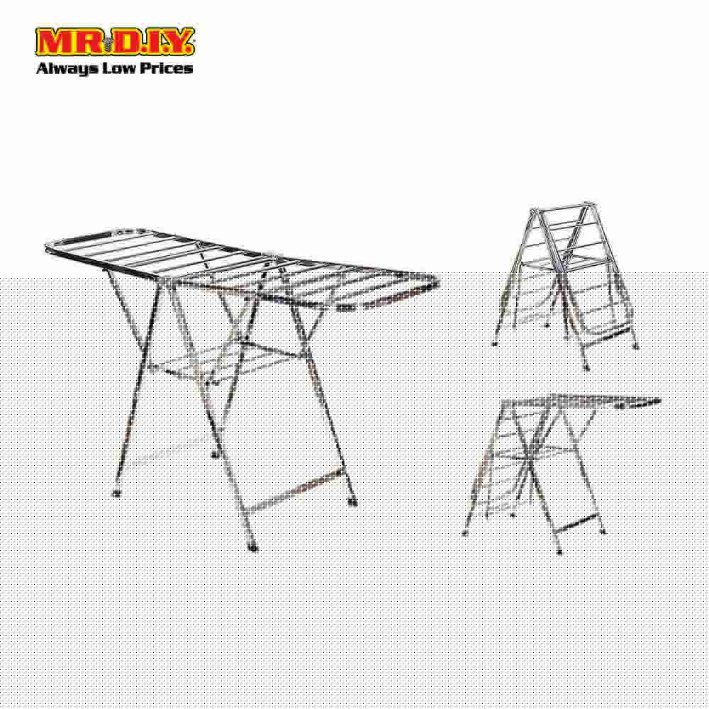 (MR.DIY) Premium Stainless Steel Foldable Clothes Drying Rack (159cm x 60cm) - Image 2