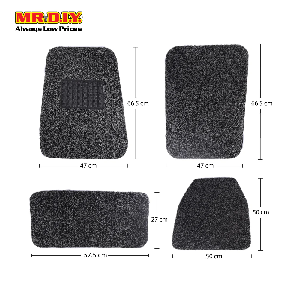 (MR.DIY) Premium Universal Clasic PVC Coil Car Mat Set - Image 4