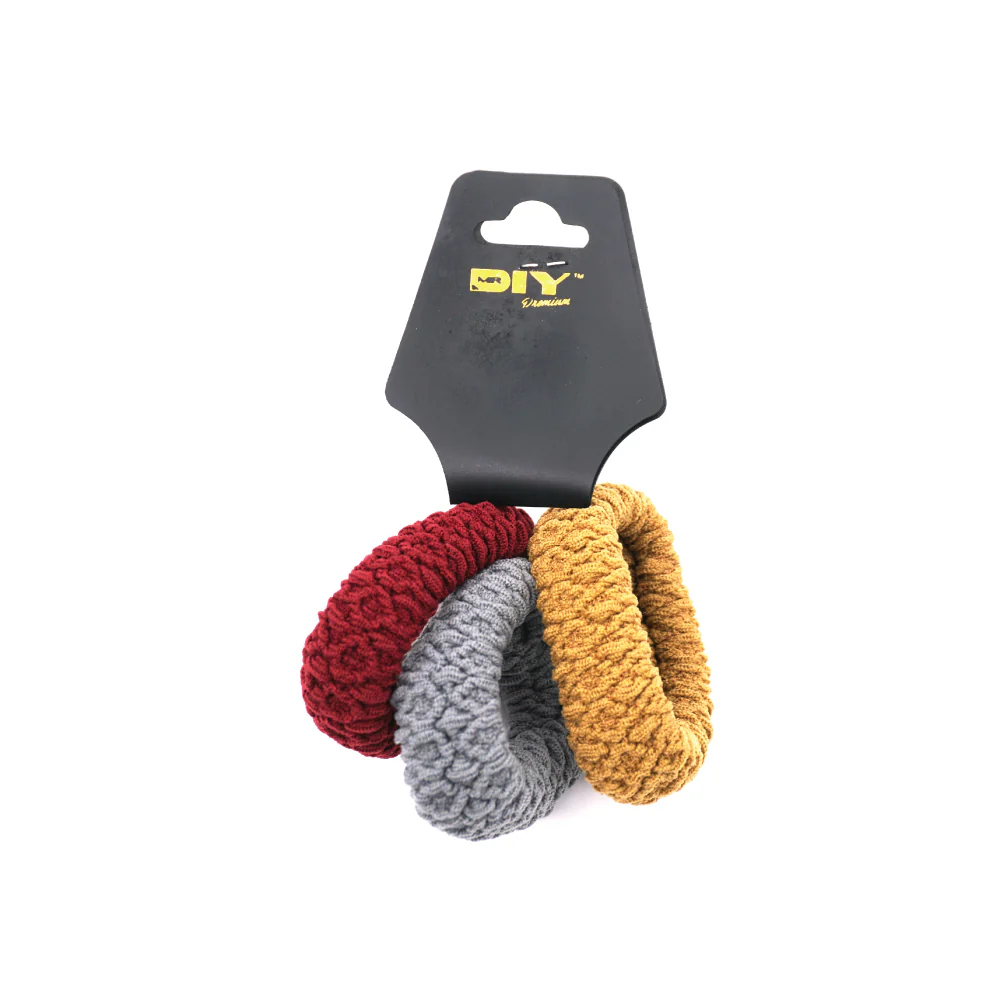 (MR.DIY) Premium Wave Pattern Rubber Hairband (3pcs) - Image 4