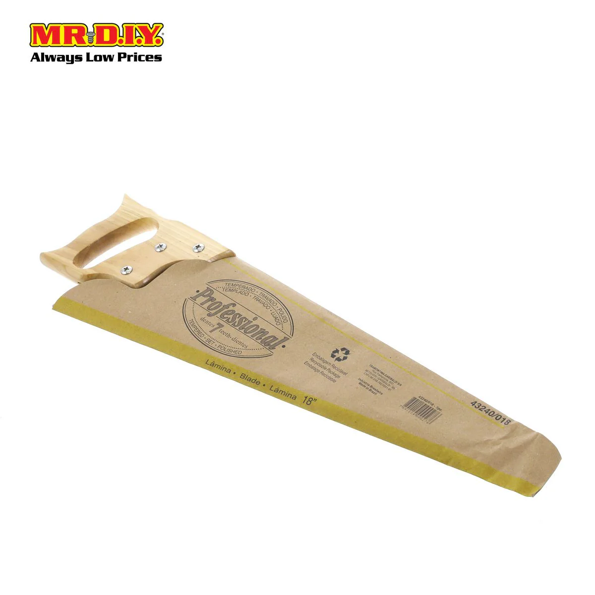 (MR.DIY) PROFESSIONAL Wood Hand Saw 18" - Image 2