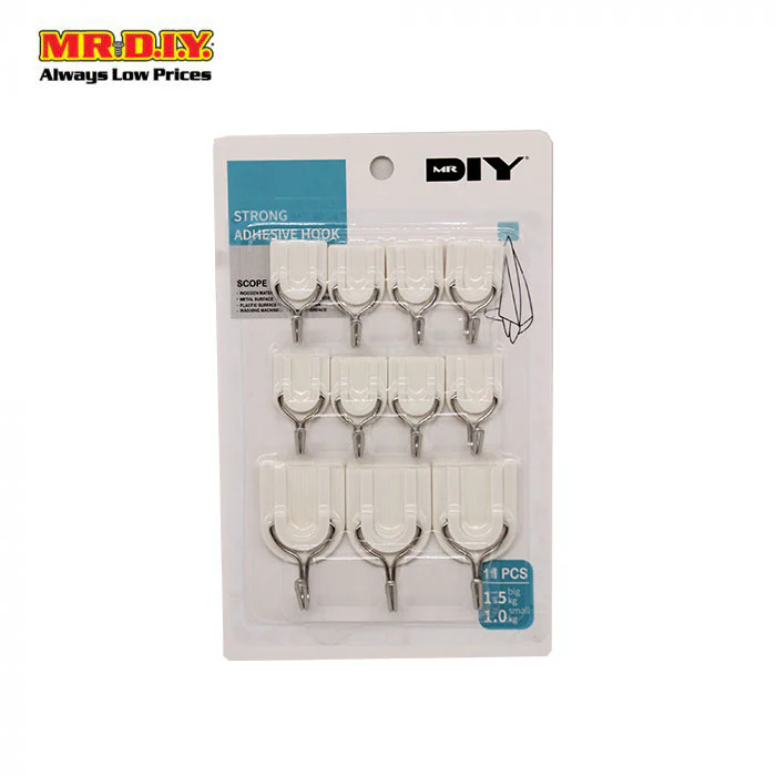 (MR.DIY) Ps 11 Pcs Sticky Hook Sm-1816 - Image 2