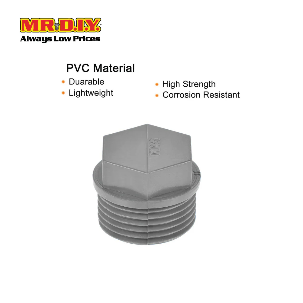 (MR.DIY) PVC 1/2" Square Plug AM - Image 4