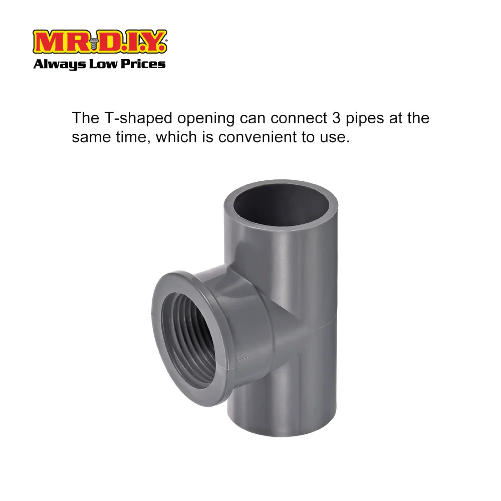 (MR.DIY) PVC 1/2" T Fitting Thread AM - Image 4