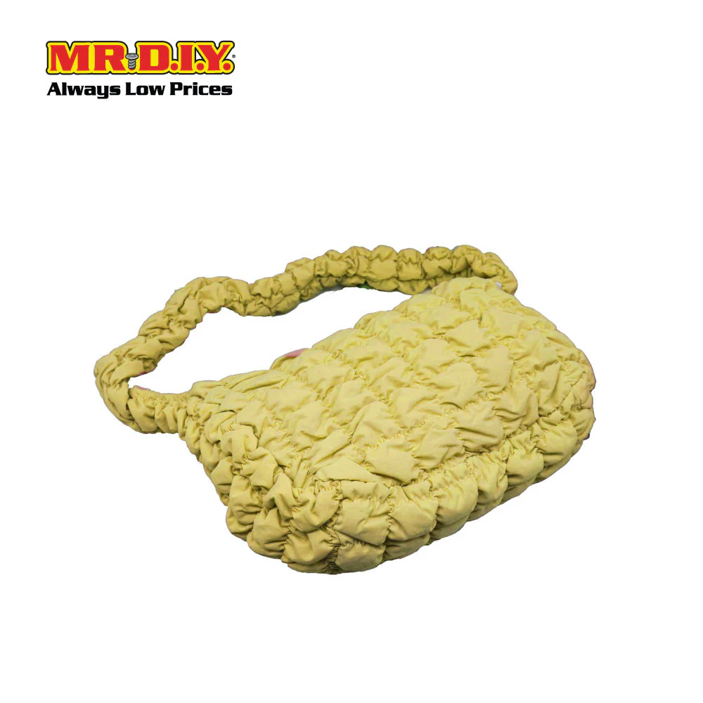 (MR. DIY) Quilted Puffer Crossbody Sling Bag -  YELLOW - Color Series - Image 3
