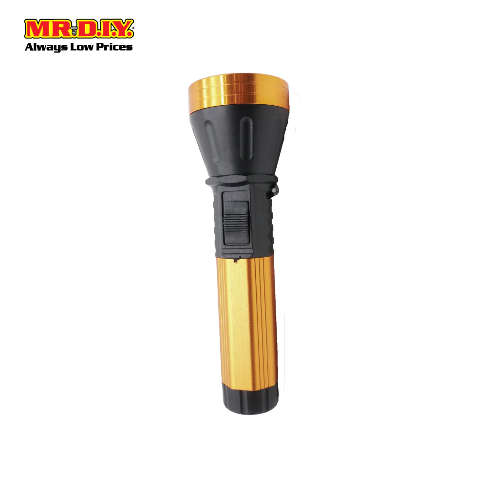 (MR.DIY) Rechargeable Aluminium Plastic LED Flashlight BL-6699 (15cm)