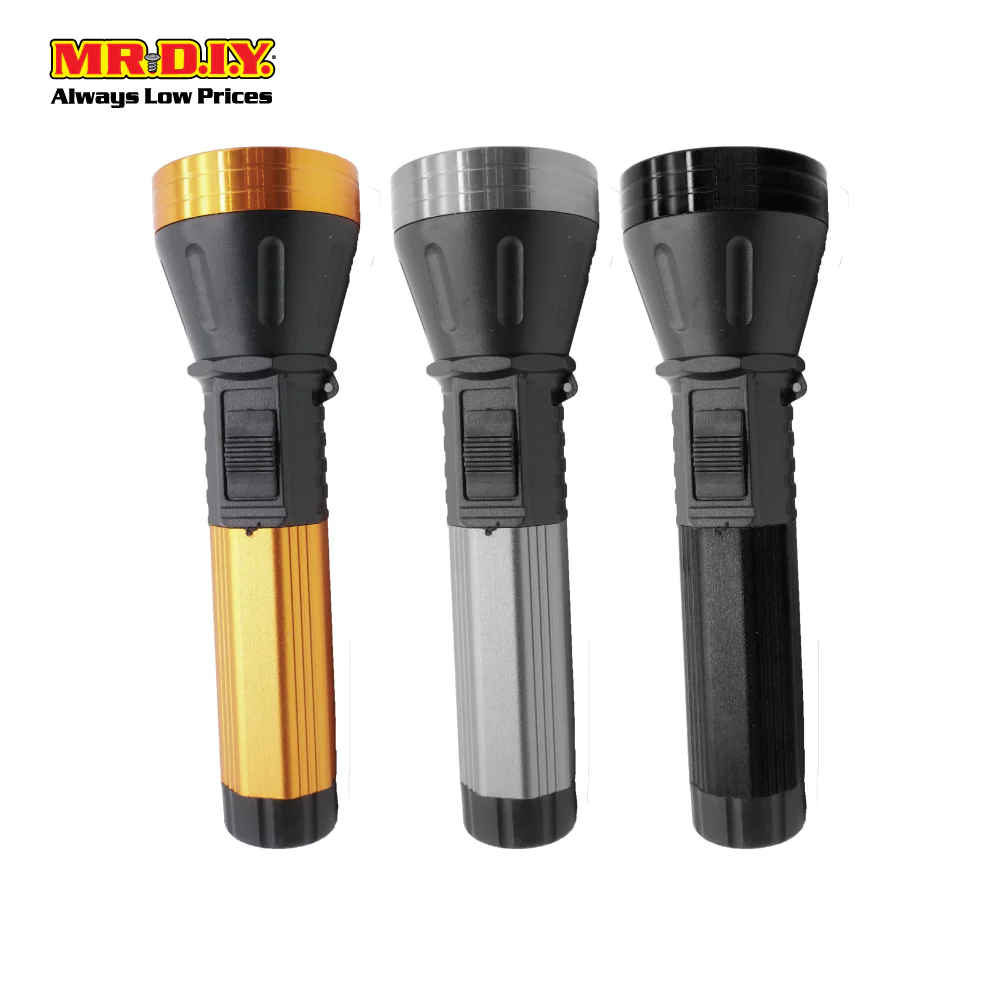 (MR.DIY) Rechargeable Aluminium Plastic LED Flashlight BL-6699 (15cm) - Image 4