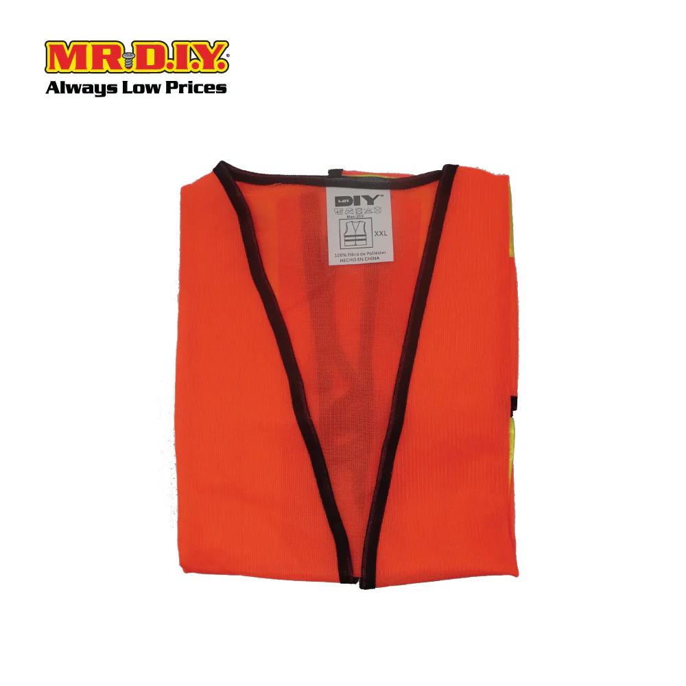 (MR.DIY) Reflective Polyester Safety Vest Orange (2XL) - Image 3