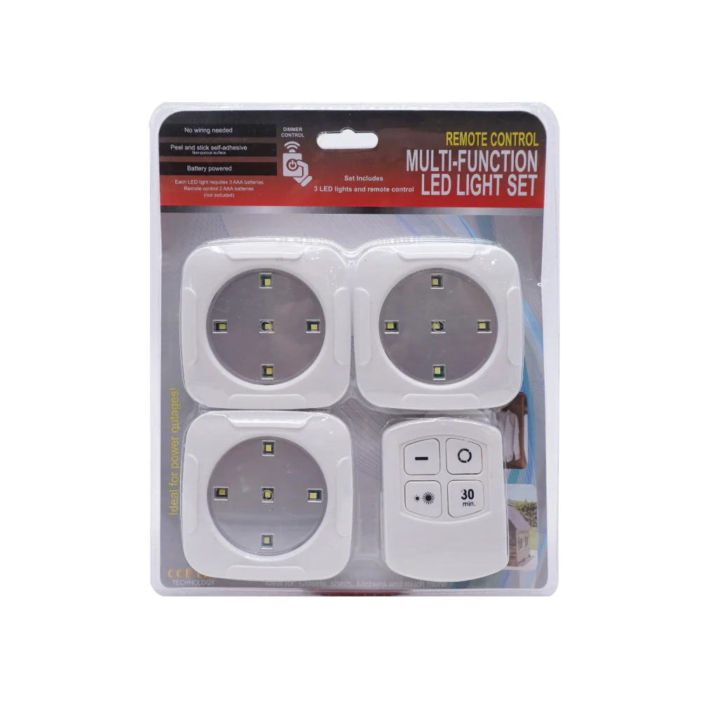 (MR.DIY) Remote Control Multi-Function LED Light Set (3pcs) - Image 5