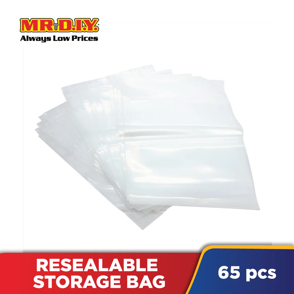 (MR.DIY) Resealable Storage Bag (65 pieces)(16.5x15cm) - Image 2
