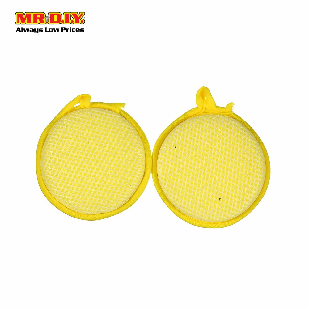 (MR.DIY)  Round Dual Function Scourers Set (2pcs) - Image 2
