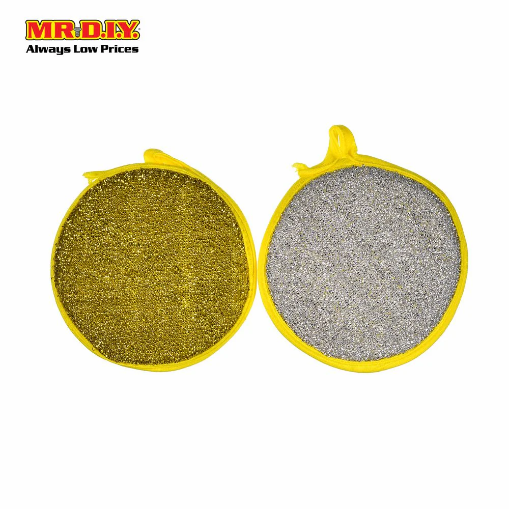 (MR.DIY)  Round Dual Function Scourers Set (2pcs) - Image 3