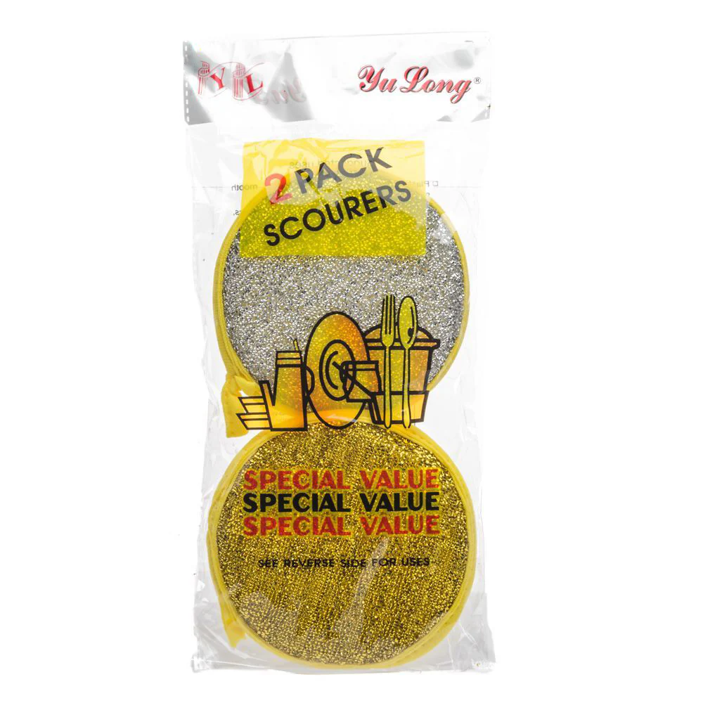 (MR.DIY)  Round Dual Function Scourers Set (2pcs) - Image 4