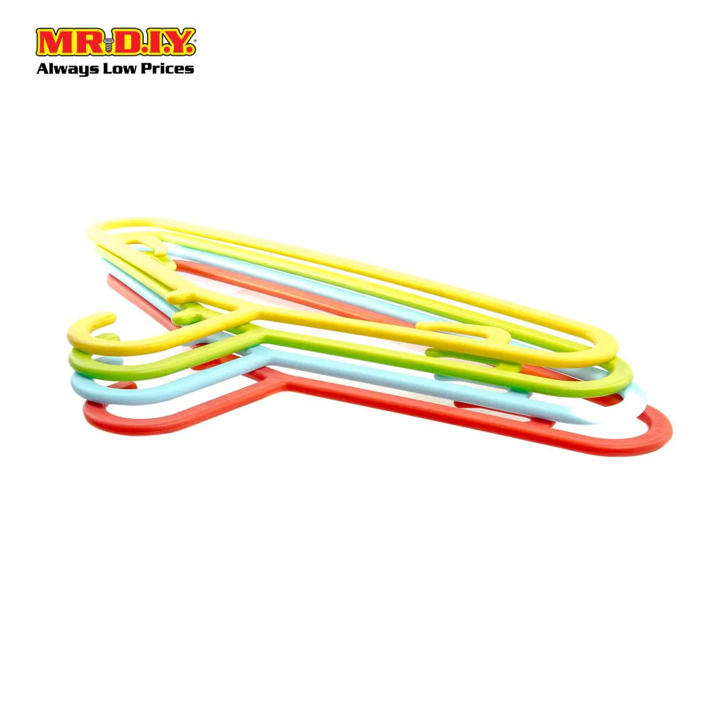 (MR.DIY) S-FRONT Dazzle Colour Plastic Hangers (6pcs) - Image 4