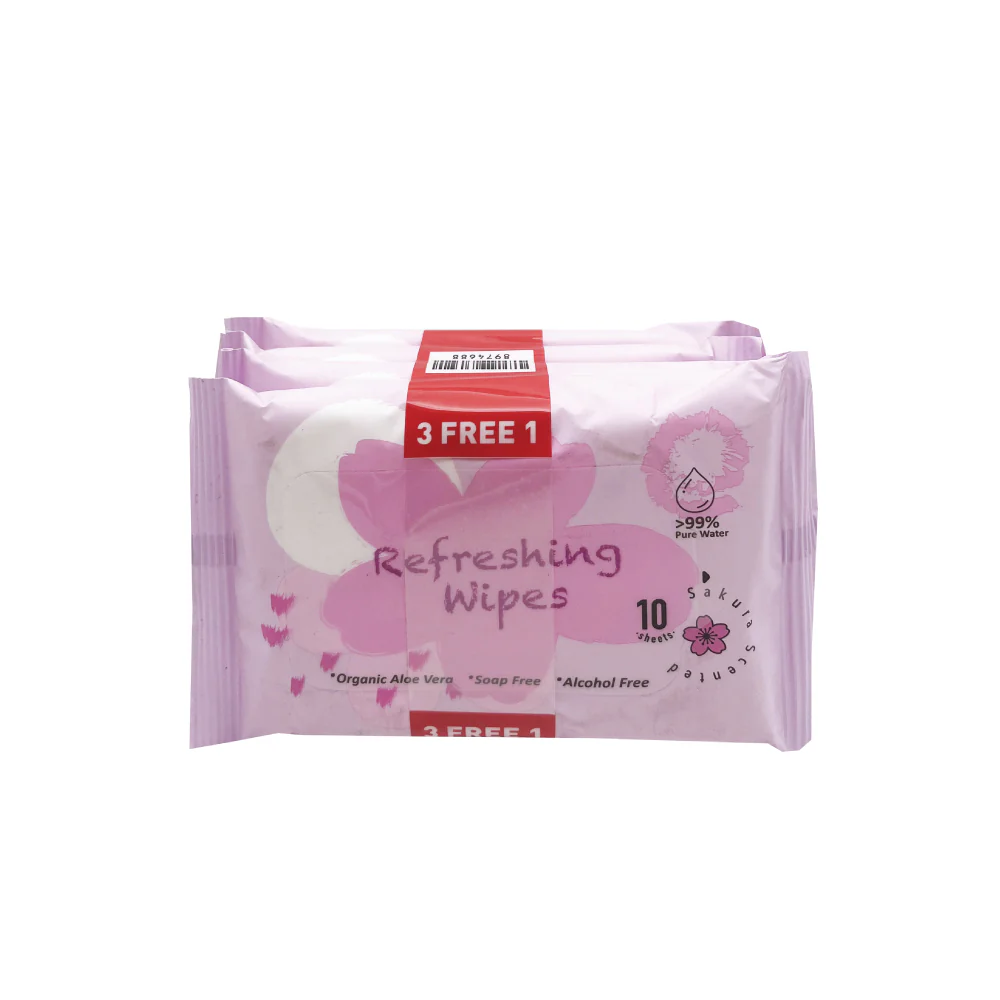 (MR.DIY) Sakura Wipes (10 x 4 packs) - Image 2