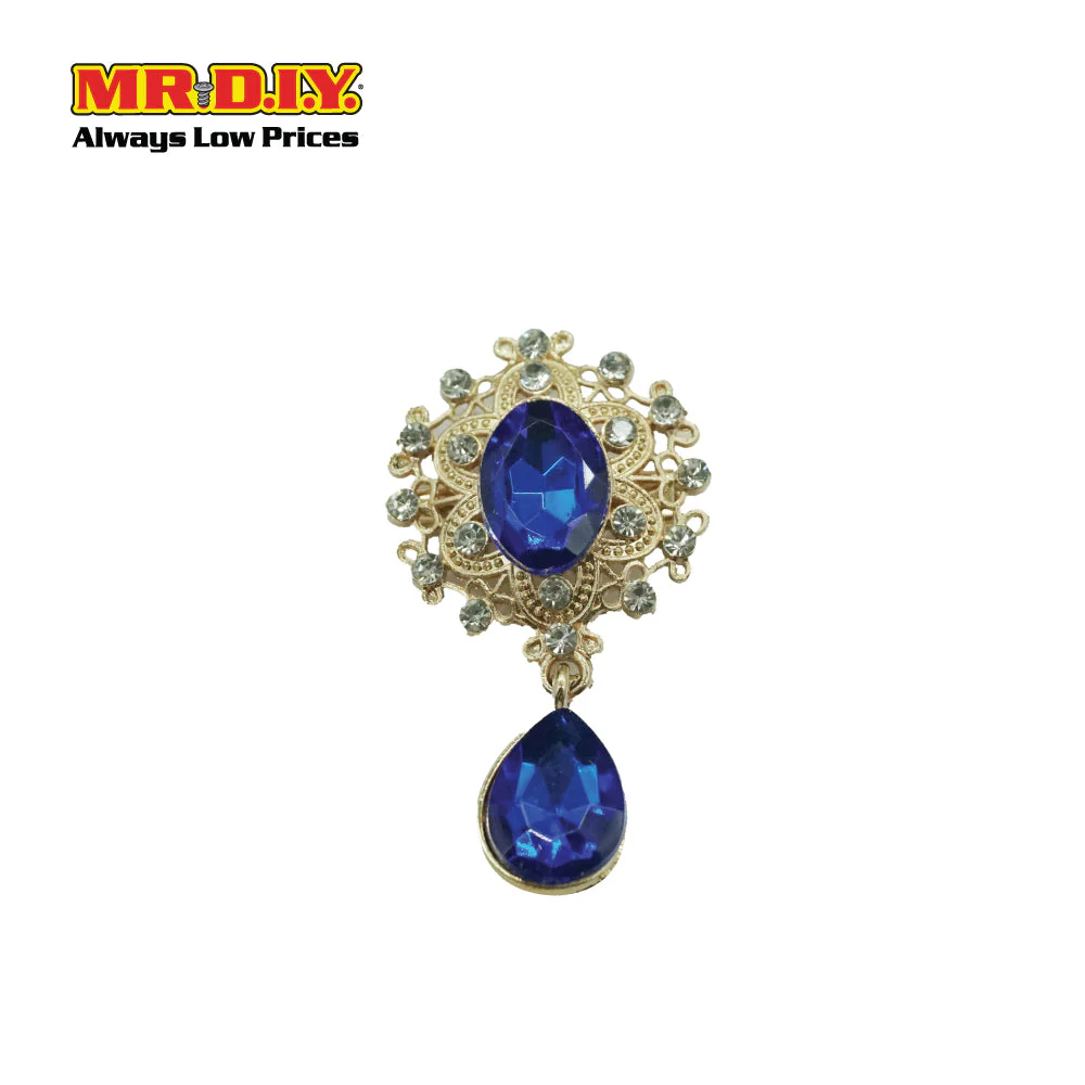 (MR.DIY) Scarf Buckle Round with Pearl (Large) - Image 3