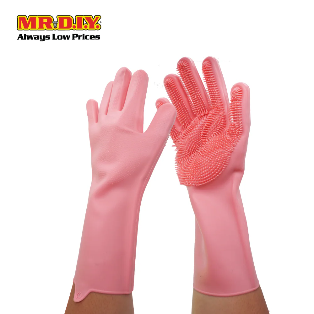 (MR.DIY) Silicone Dishwashing Rubber Gloves - Image 2