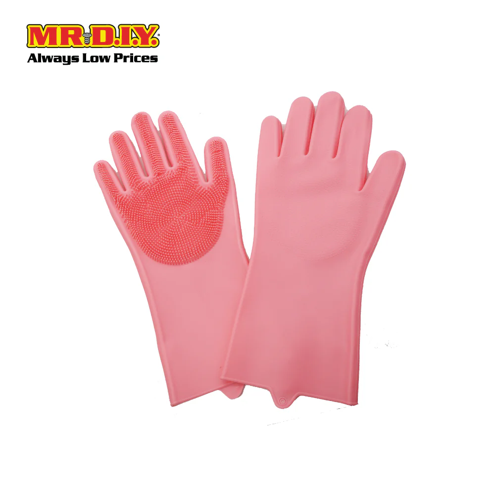 (MR.DIY) Silicone Dishwashing Rubber Gloves - Image 5