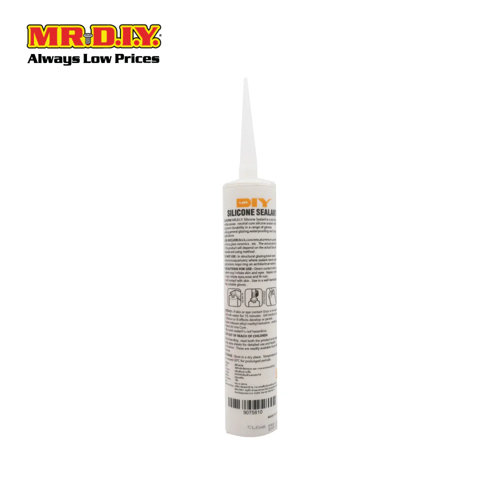 (MR.DIY) Silicone Sealant Clear Transparent (320g) - Image 3