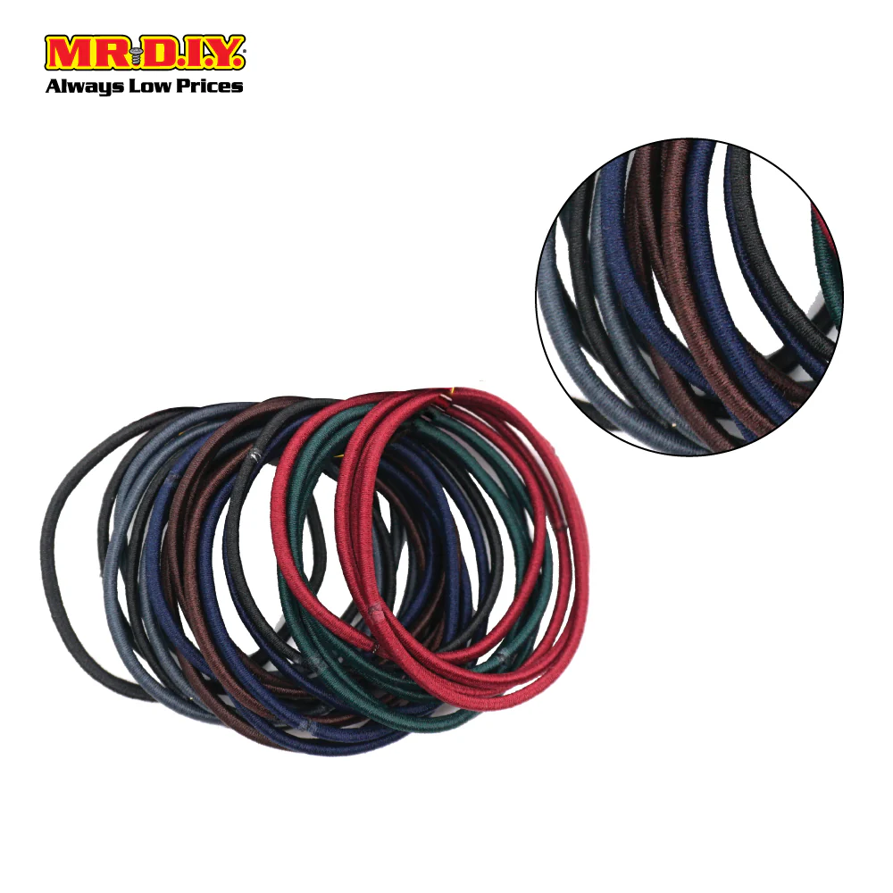 (MR.DIY) Single Rope Design Rubber Hairband (24pcs) - Image 3
