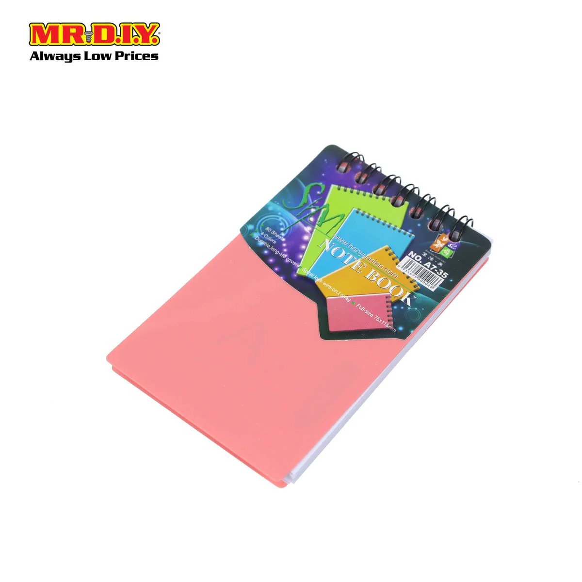 (MR.DIY) Small Note Book A7-35 - Image 4