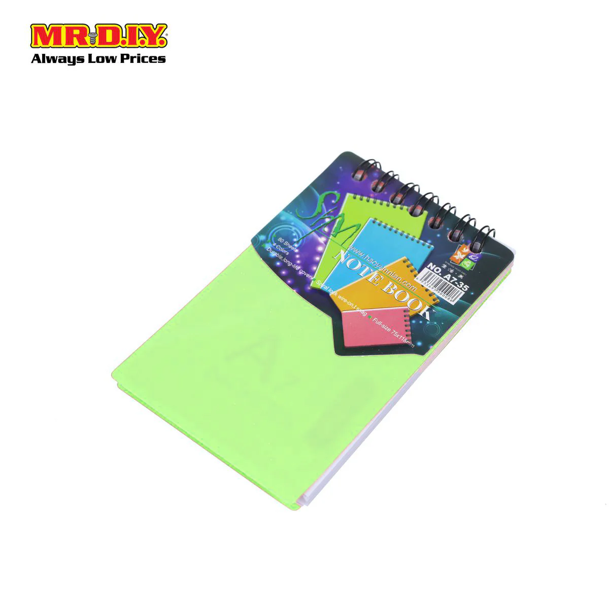 (MR.DIY) Small Note Book A7-35 - Image 6