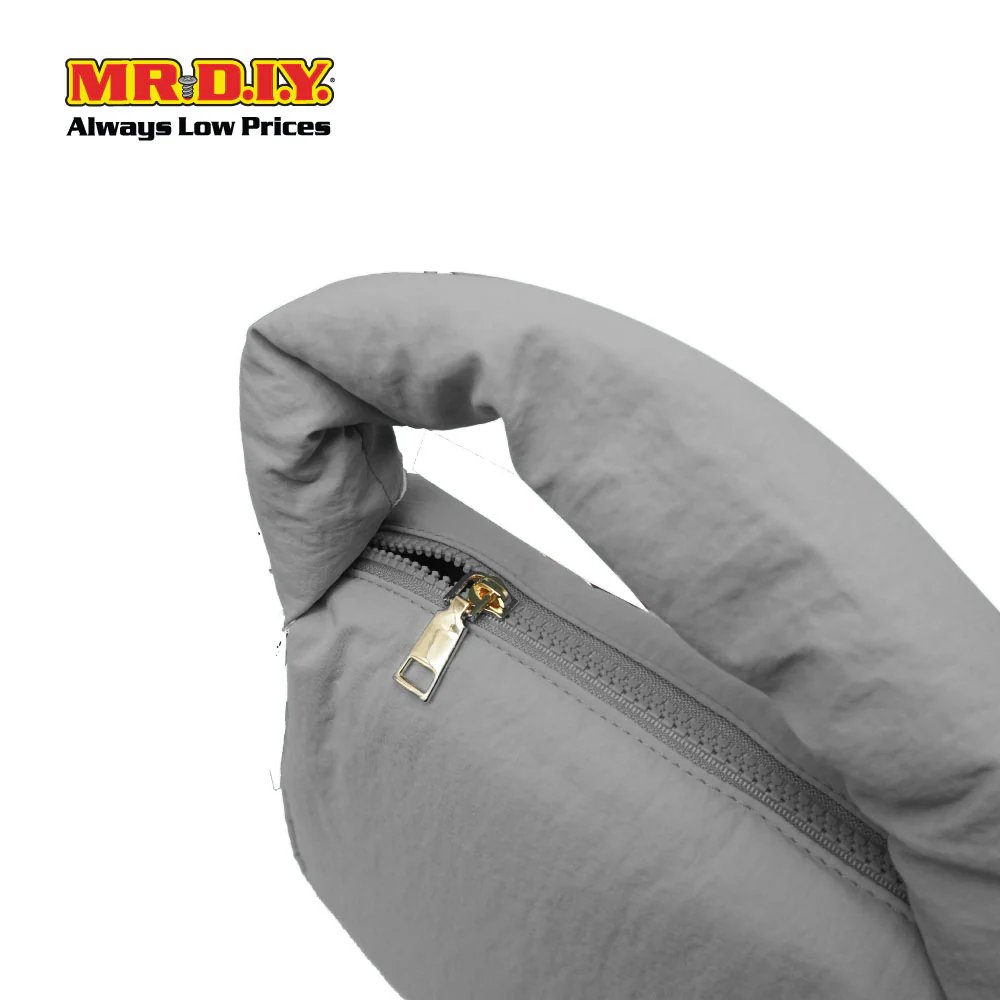 (MR. DIY) Small Puffy Bag with Strap Chain -  GREY - Color Series - Image 4