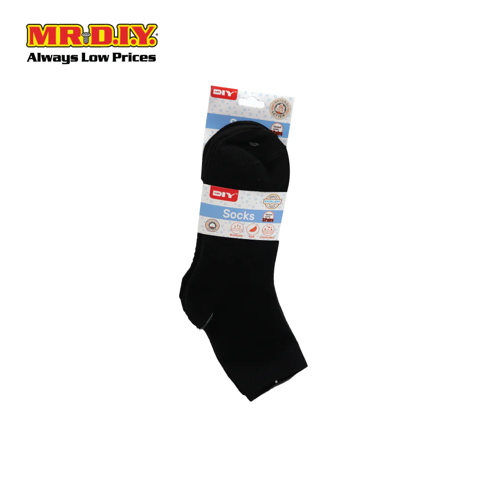 (MR.DIY) Black Socks - Image 3