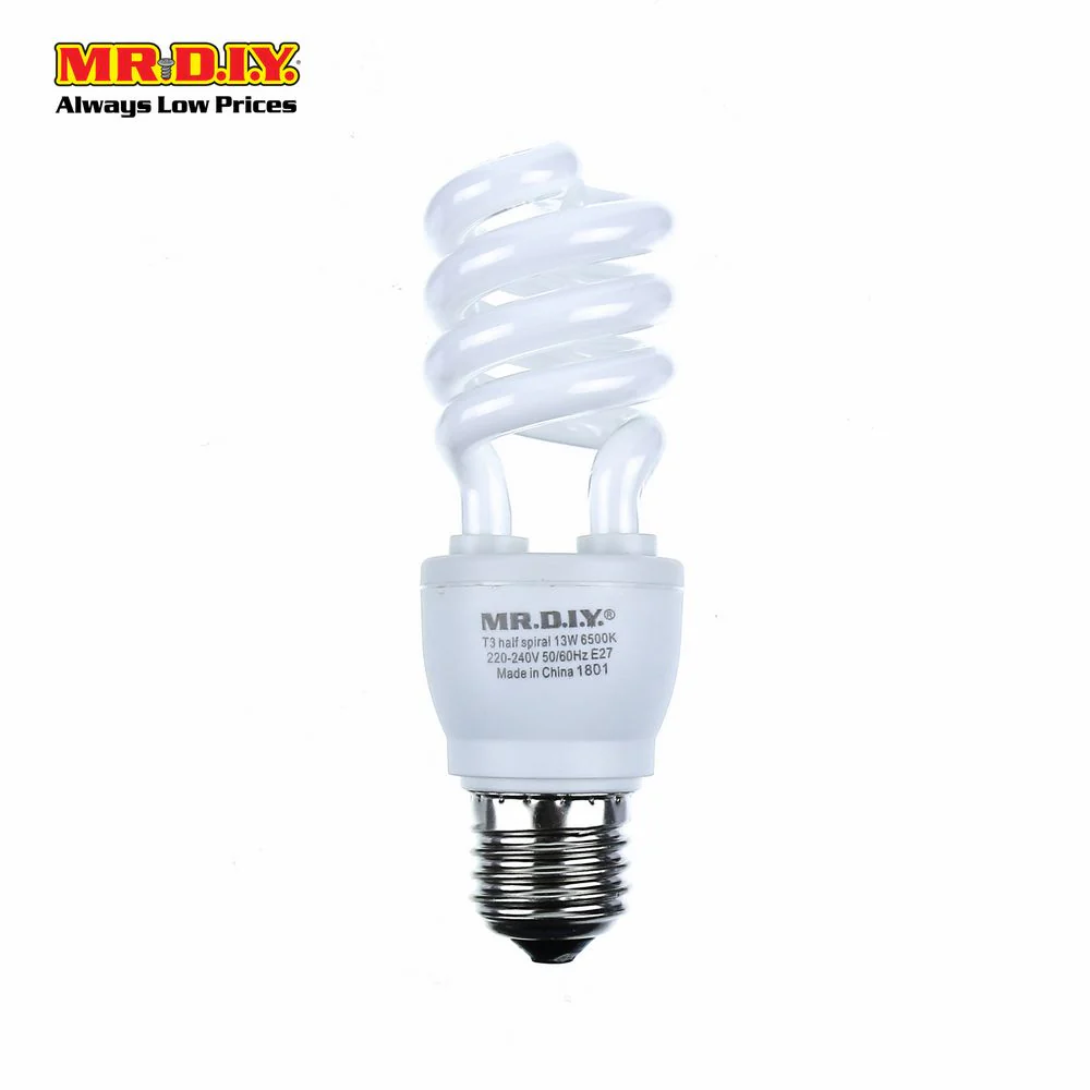 (MR.DIY) Spiral LED Bulb Daylight E27 (13W) - Image 2