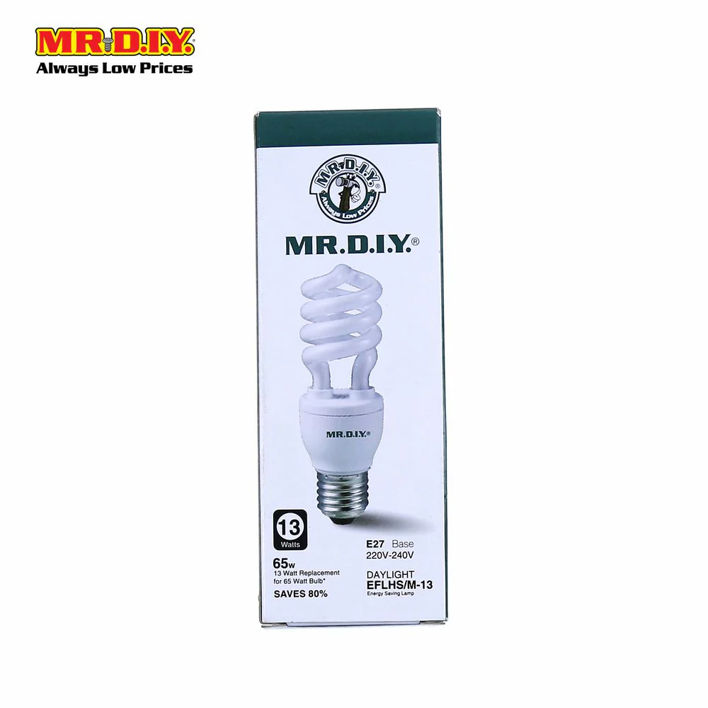 (MR.DIY) Spiral LED Bulb Daylight E27 (13W) - Image 3