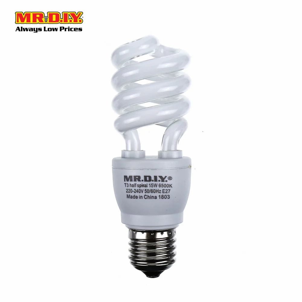 (MR.DIY) Spiral LED Bulb Daylight E27 (15W) - Image 2