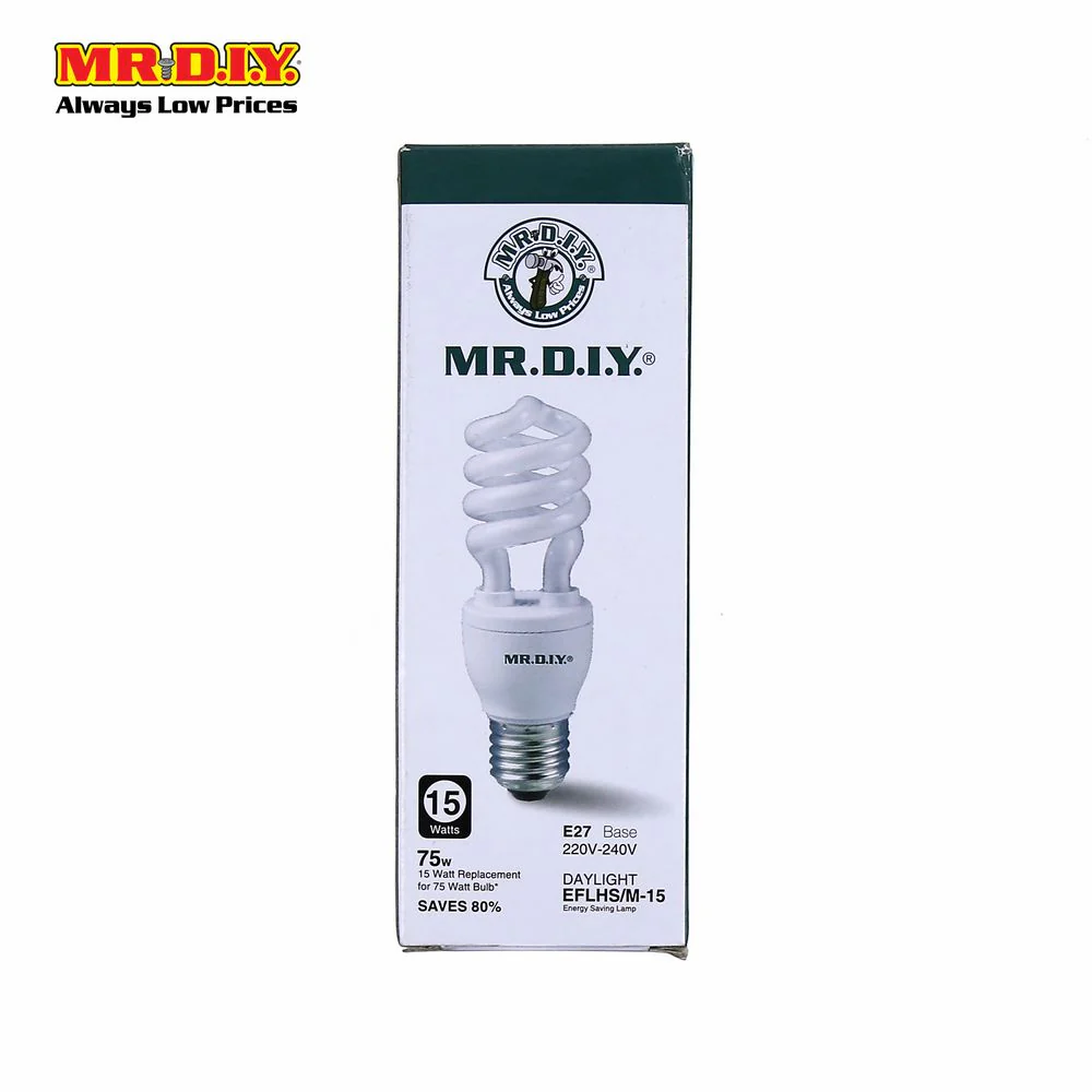 (MR.DIY) Spiral LED Bulb Daylight E27 (15W) - Image 3