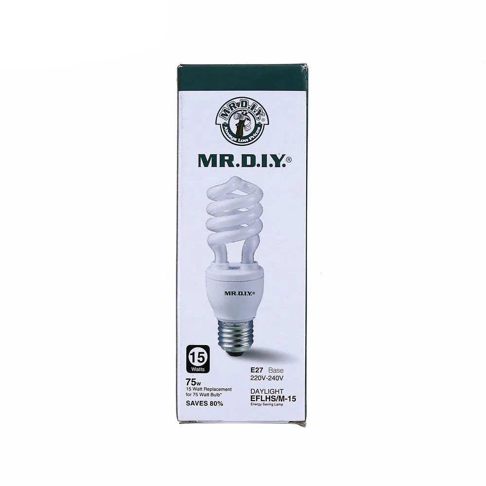(MR.DIY) Spiral LED Bulb Daylight E27 (15W) - Image 6