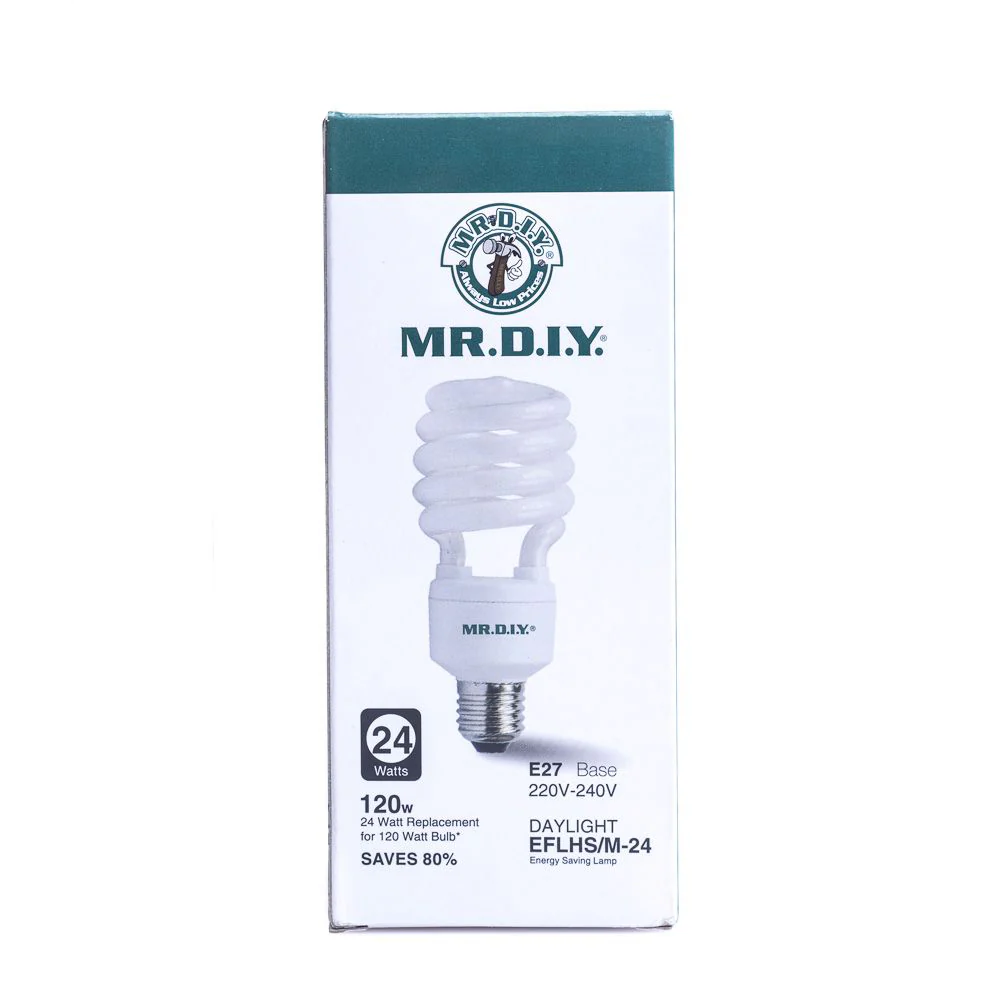 (MR.DIY) Spiral LED Bulb Daylight E27 (24W) - Image 4