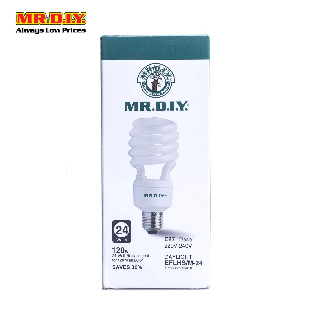 (MR.DIY) Spiral LED Bulb Daylight E27 (24W) - Image 5