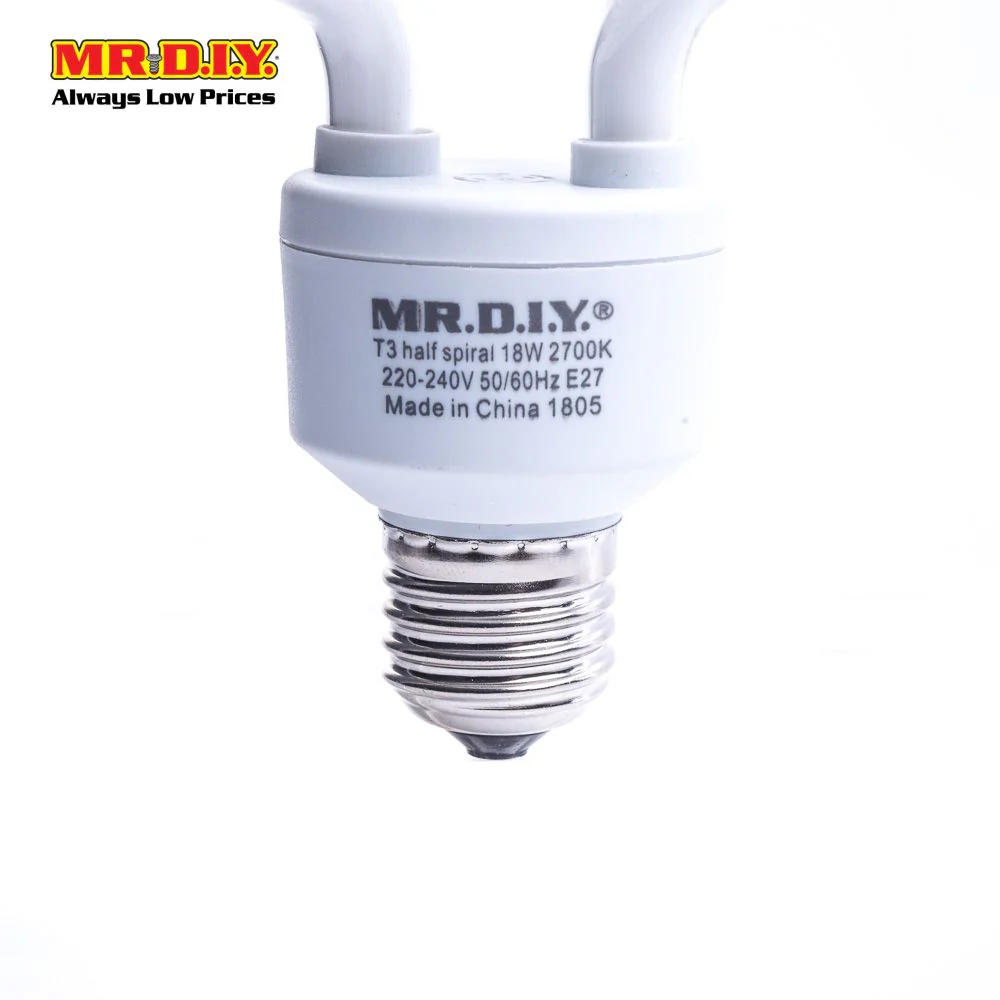 (MR.DIY) Spiral LED Bulb Warm White E27 (18W) - Image 4
