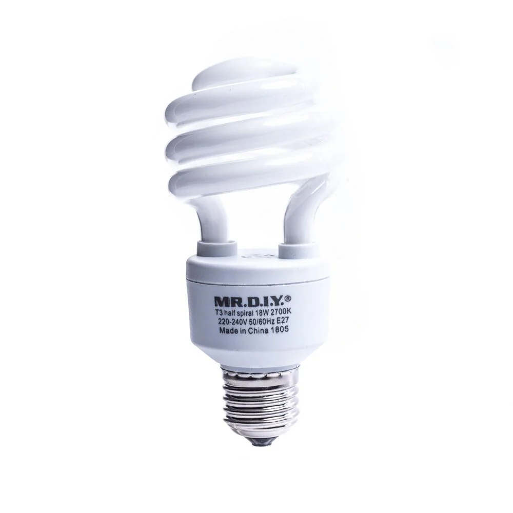 (MR.DIY) Spiral LED Bulb Warm White E27 (18W) - Image 5