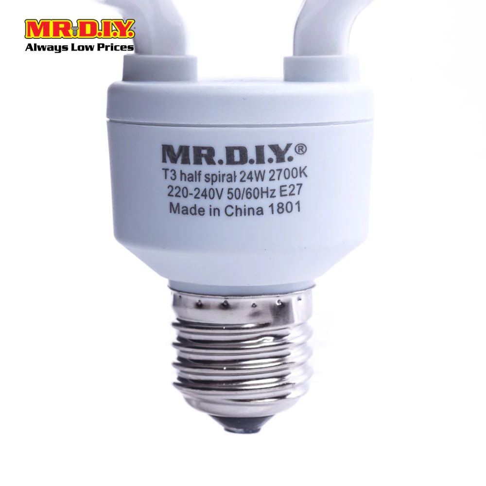 (MR.DIY) Spiral LED Bulb Warm White E27 (24W) - Image 2