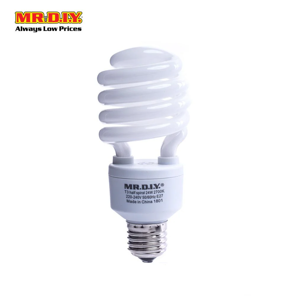 (MR.DIY) Spiral LED Bulb Warm White E27 (24W) - Image 3