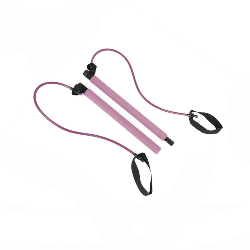(MR.DIY) Portable Home Gym Elastic Resistance Band Yoga Pilates Training Bar - Image 3