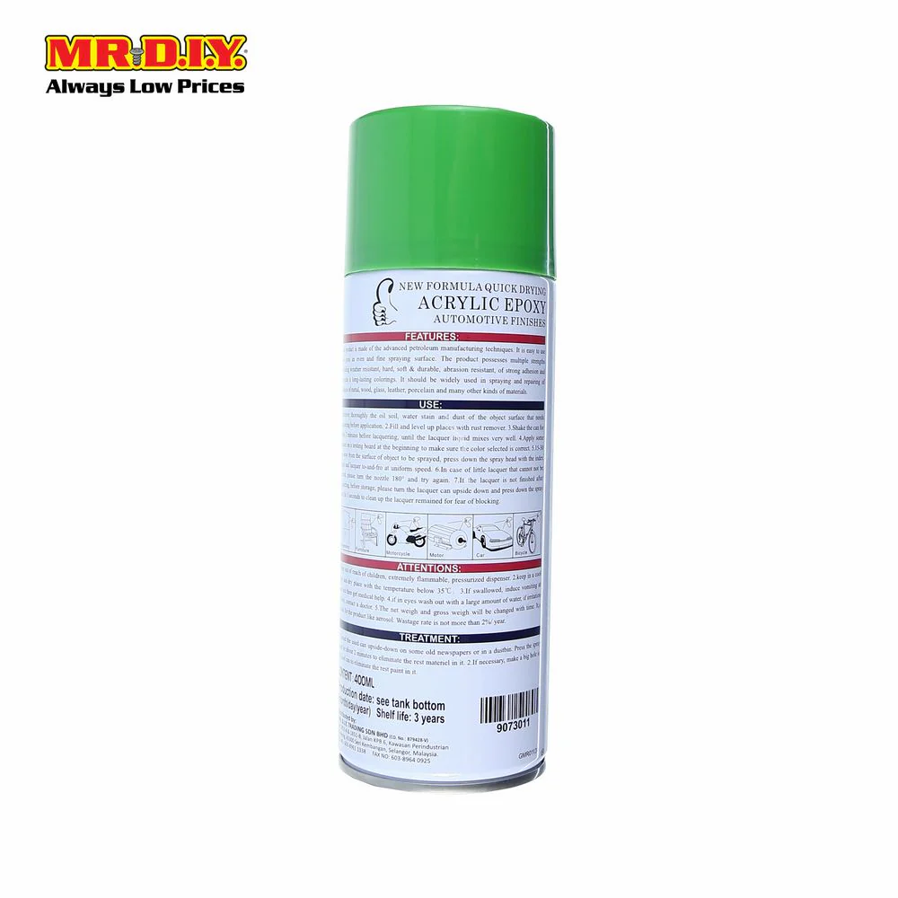 (MR.DIY) Spray Paint Apple Green #31 400ml - Image 2