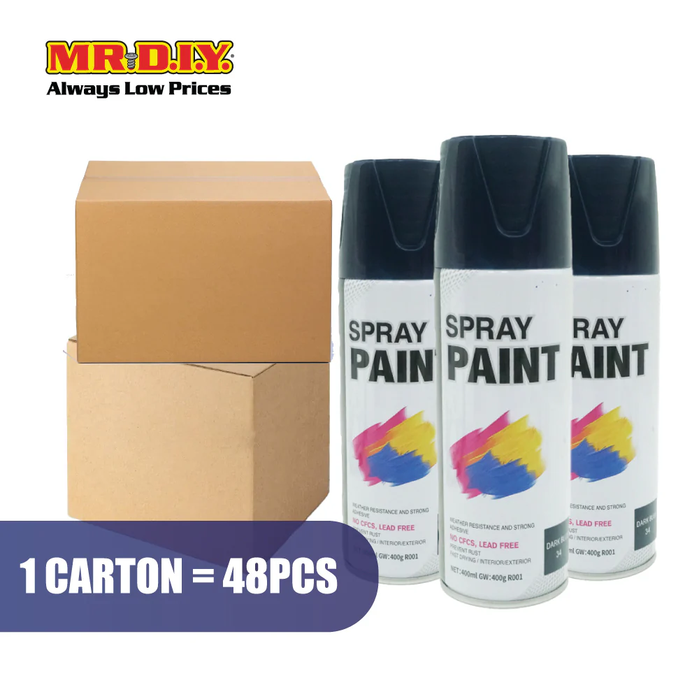 (MR.DIY) TOPDA Spray Paint Dark Blue #34 (400ml) - Image 6