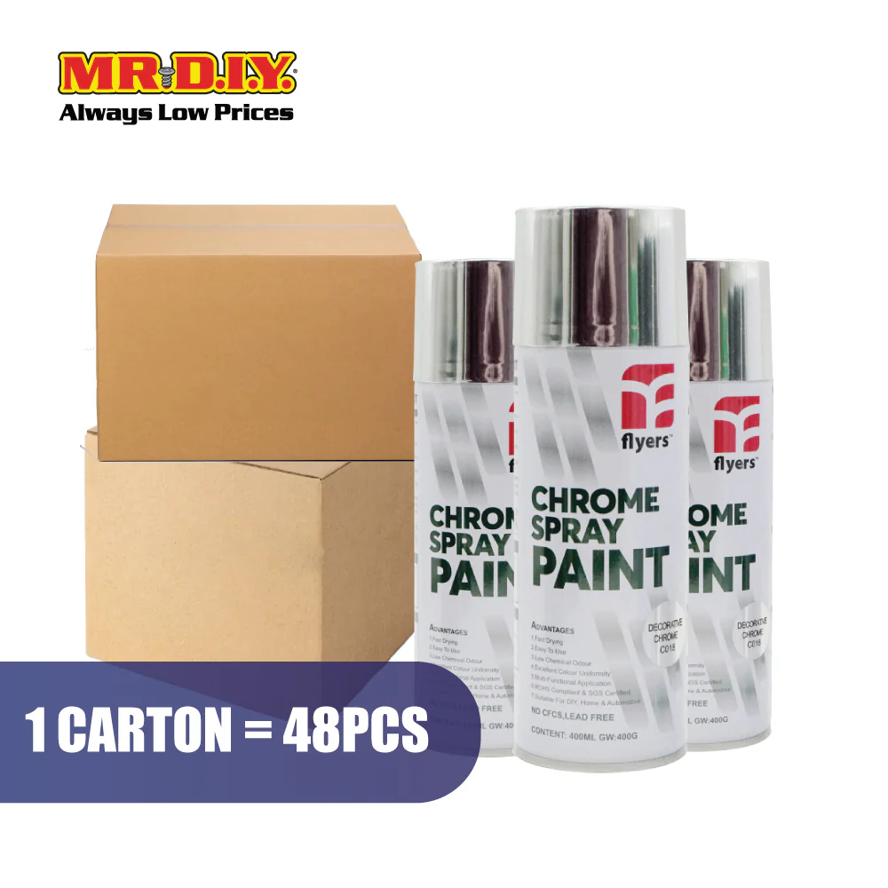 [BEST SELLER] (MR.DIY) FLYERS Spray Paint Chrome #C018 (400ml) - Image 6